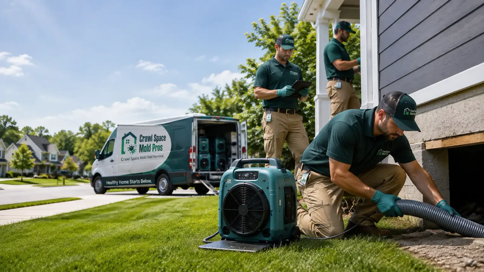 Crawl Space Mold Removal in New Hartford, IA